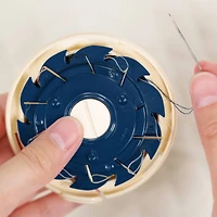 Clover 3" Dome Threaded Needle Case