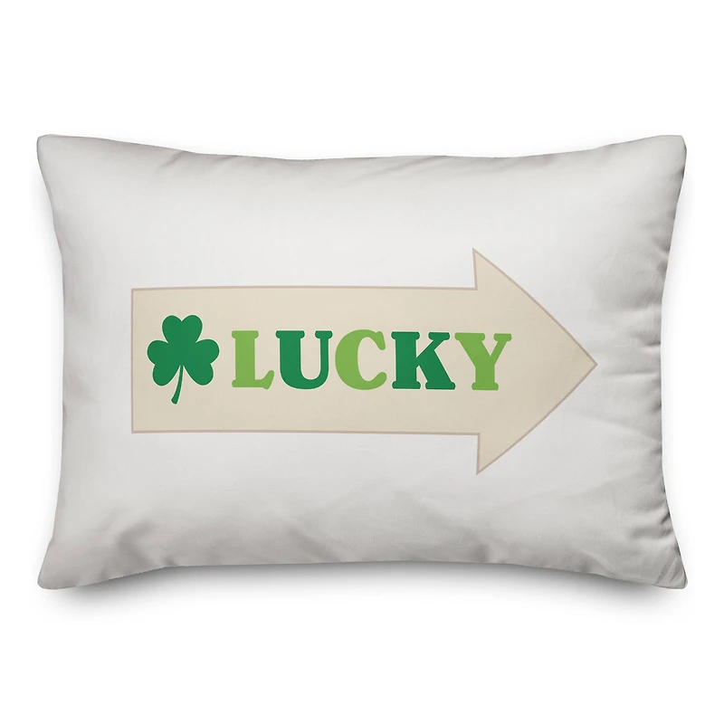 Lucky Arrow 14" x 20" Throw Pillow
