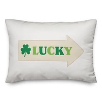 Lucky Arrow 14" x 20" Throw Pillow