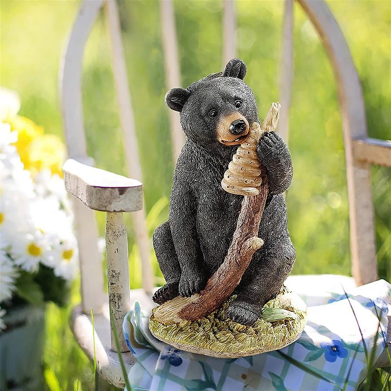 Design Toscano 14" Honey the Curious Black Bear Cub Statue