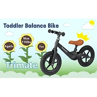 Trimate Black 2 Wheel Balance Bike