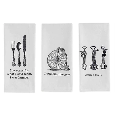 DII® Assorted Vintage Print Dishtowel Set