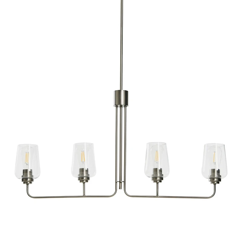 Hello Honey® Robert Stevenson Lighting Holden Metal & Glass 4-Light Linear Chandelier