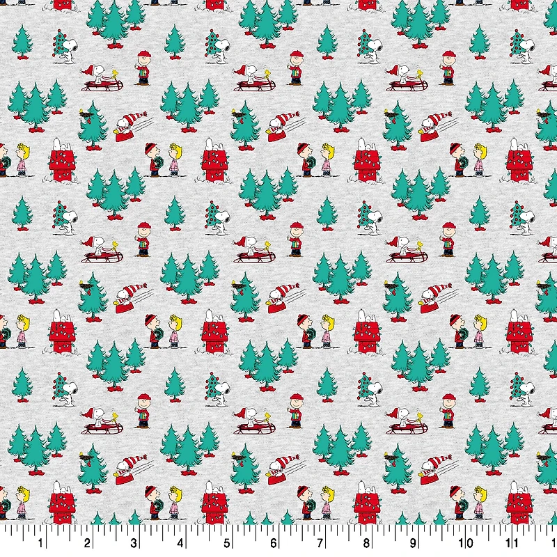 Peanuts® Christmas Trees Cotton Fabric