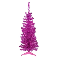 4ft. Unlit Pink Tinsel Artificial Christmas Tree