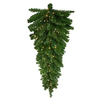 3.5ft. Clear Lights Canadian Pine Teardrop Door Swag