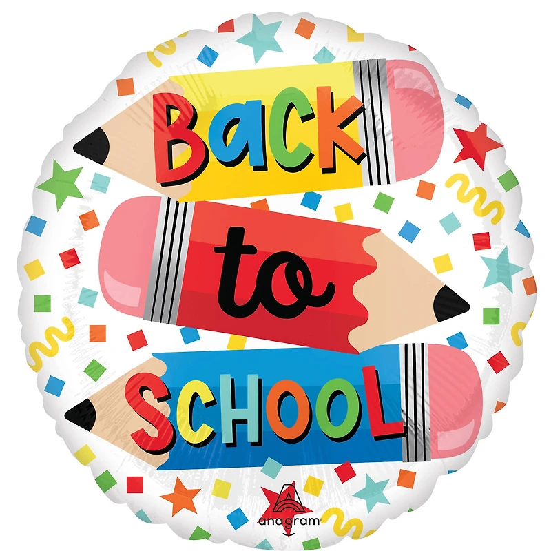 18" Write On Back to School Foil Balloon