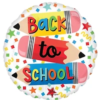 18" Write On Back to School Foil Balloon