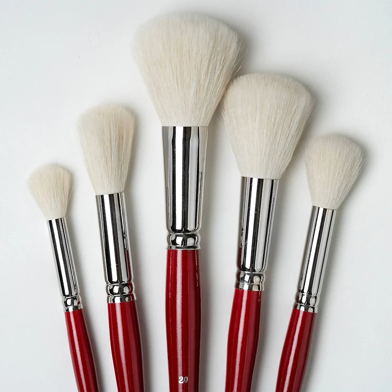 Silver Brush Limited Silver Mops™ 5 Piece Round White Brush Set