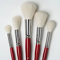 Silver Brush Limited Silver Mops™ 5 Piece Round White Brush Set