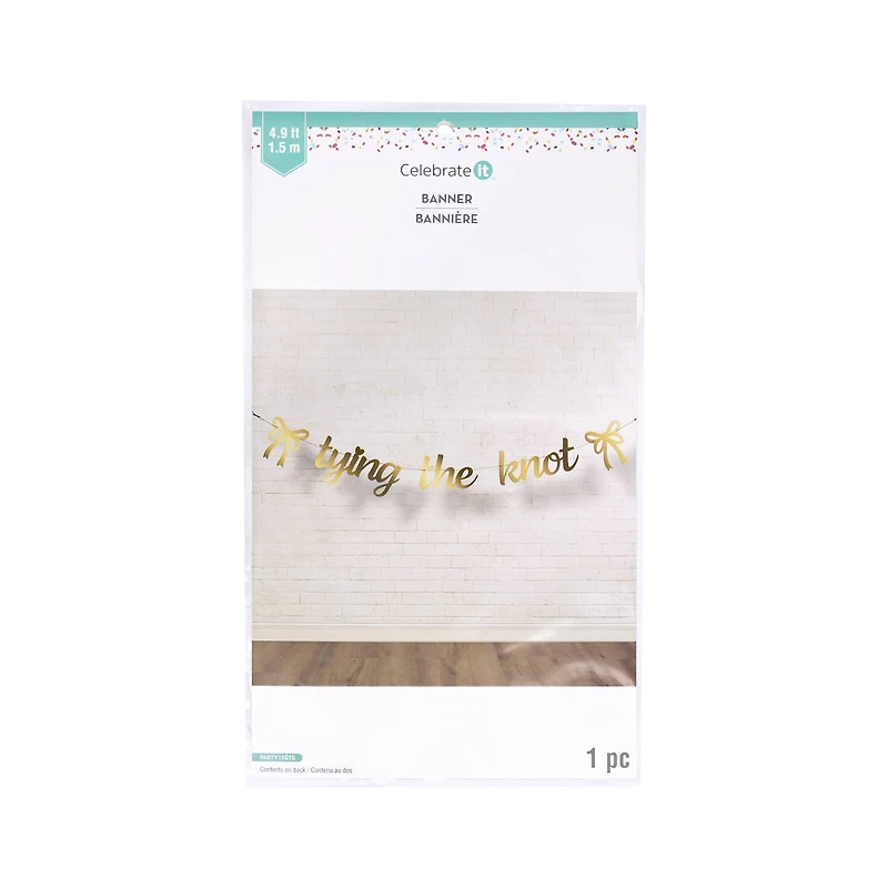 12 Pack: 5ft. Tying the Knot Banner by Celebrate It™