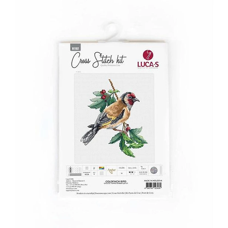 Luca-s Goldfinch Bird Counted Cross Stitch Kit