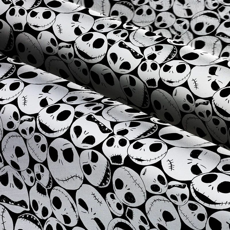 Disney® Nightmare Before Christmas Black & White Jack Skellington Packed Cotton Fabric
