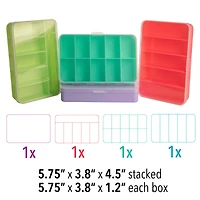 The Beadsmith® Stackable 4 Box Organizer