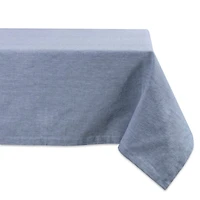 DII® 84" Blue Solid Chambray Tablecloth