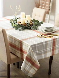 DII® 52" Plaid Thanksgiving Cozy Picnic Tablecloth