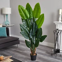 6ft. Potted Canna Artificial Tree 