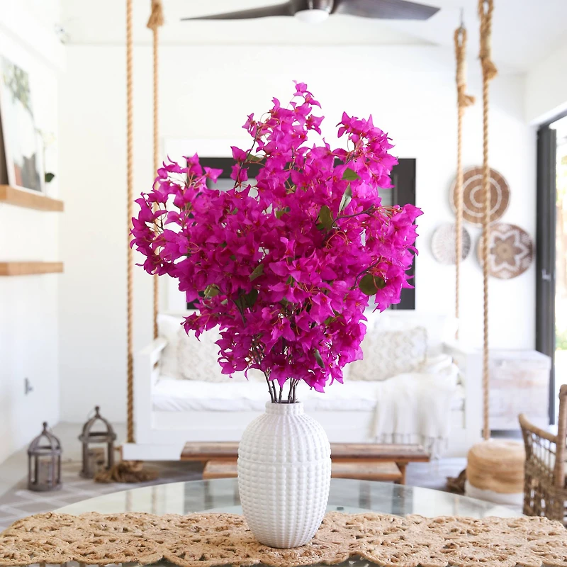 40" Artificial Purple Bougainvillea Arrangement with Vase