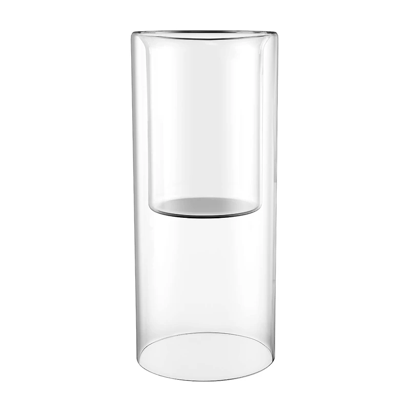 8" Clear Glass Cylinder Candle Holder by Ashland®