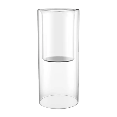 8" Clear Glass Cylinder Candle Holder by Ashland®