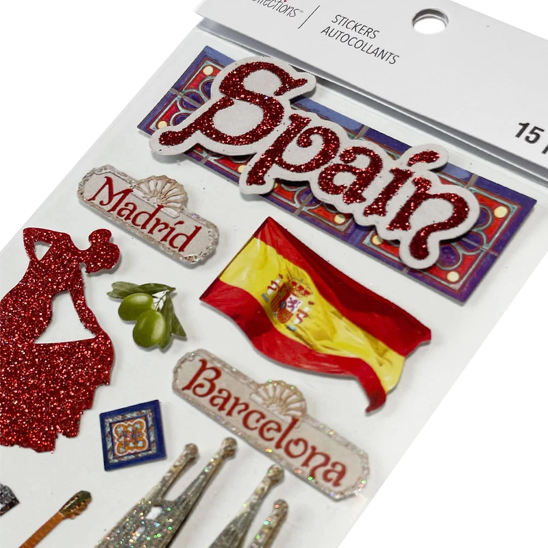 Spain Dimensional Stickers by Recollections™