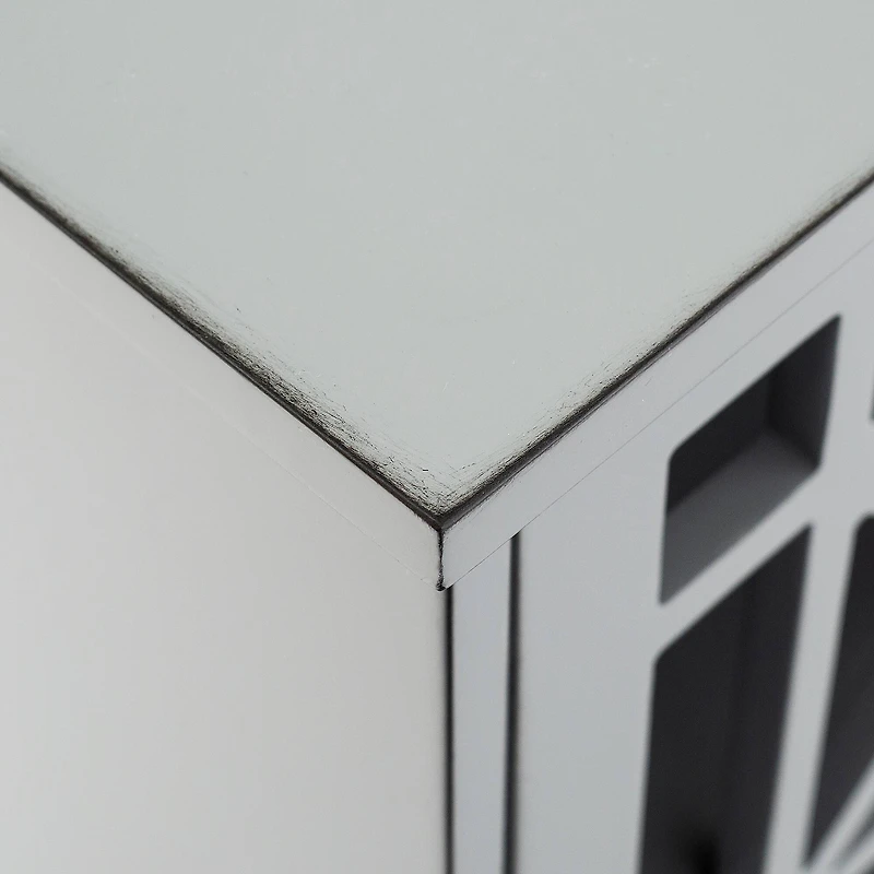 Walker Edison 32" Fretwork Accent Storage Cabinet