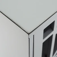 Walker Edison 32" Fretwork Accent Storage Cabinet