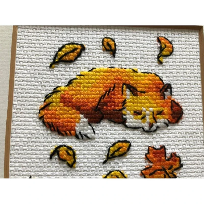 RIOLIS Counted Cross Stitch Kit Foxes in Leaves
