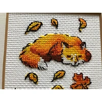 RIOLIS Counted Cross Stitch Kit Foxes in Leaves