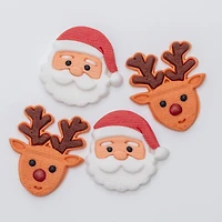 PME Cake Sweet Street® Jumbo Santa & Rudolph Icing Decorations