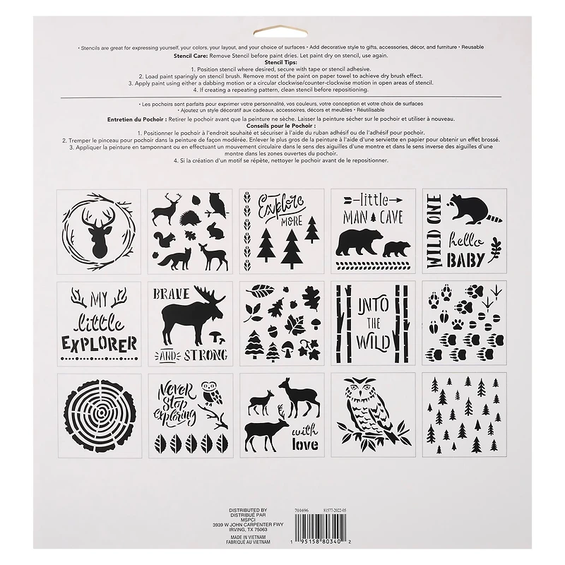Woodland Stencils by Craft Smart®, 12" x 12"