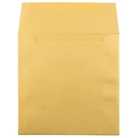 JAM Paper 6.5" x 6.5" Square Metallic Invitation Envelopes
