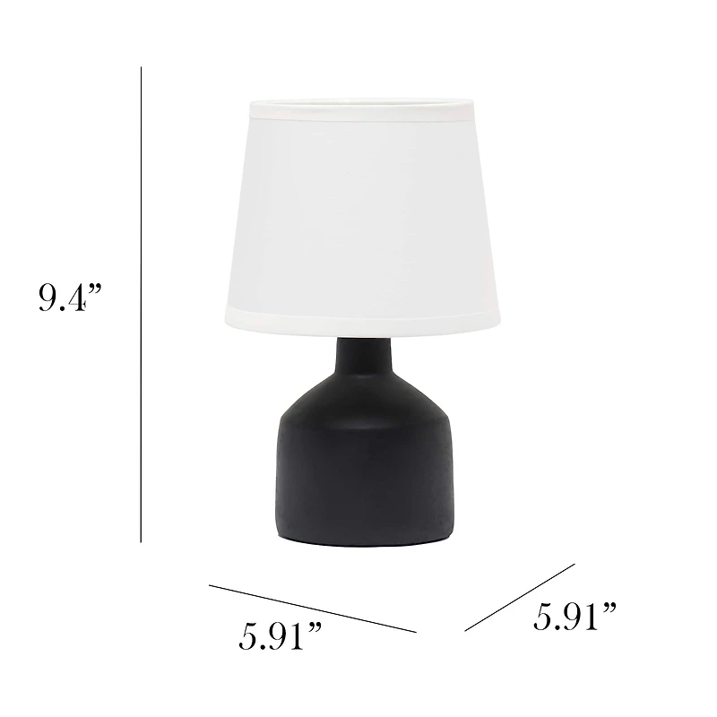 Simple Designs Mini Bocksbeutal Ceramic Table Lamp