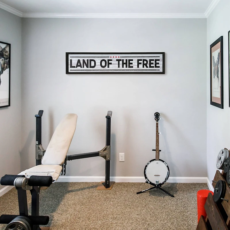 American Art Décor™ 36" Land Of The Free Novelty Wall Sign