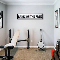 American Art Décor™ 36" Land Of The Free Novelty Wall Sign