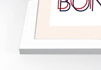 C'est Bon Wall Print in White Frame