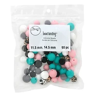 Animal Print Silicone Round Beads Mix by Bead Landing™