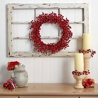 22" Red Berry Wreath