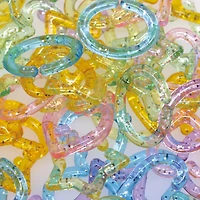 Glitter Pastel Mixed Shape Chain Links by Creatology™