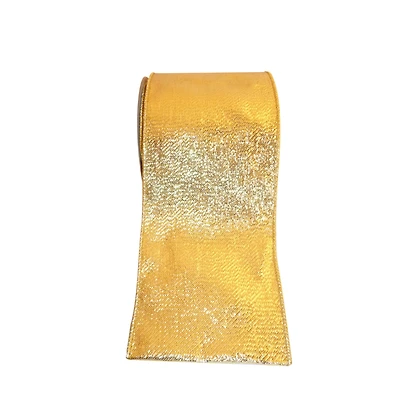 JAM Paper 4" x 10yd. Metallic Wired Luxury Lame Ribbon