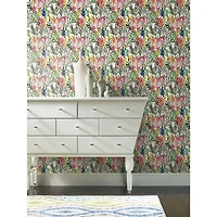 RoomMates Vibrant Canvas Peel & Stick Wallpaper