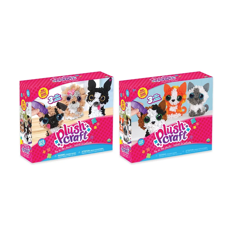 Assorted PlushCraft™ 3D Fabric Craft Mini Pack