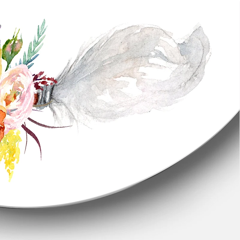 Designart - Ethnic Feathers and Flowers On Native Arrows II