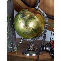 10" Brown Aluminum Traditional Globe