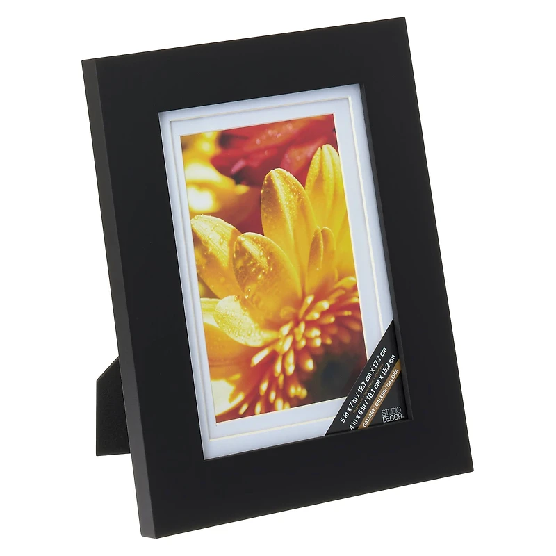 8 Pack: Black 4" x 6" Gallery Frame with Double Mat by Studio Décor®