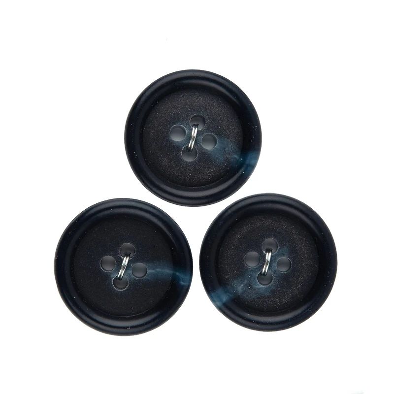 Spectrum Cool 7/8" Dark Navy Blue 4-Hole Buttons, 3ct.