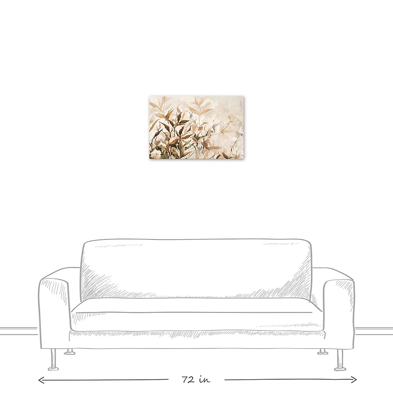 Creamy Abstract 16" x 24" Canvas Wall Art