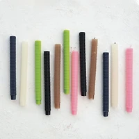 Hello Honey® 10" Pink Unscented Hobnail Taper Candles, 2ct.