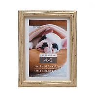 Expressions™ 4" x 6" Gilded Faux Wood Frame with Mat by Studio Décor®