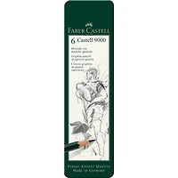 Faber-Castell 9000 6-Pencil Tin Set